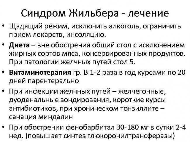 Синдрома жильбера