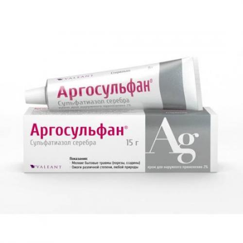 Антибактериальный крем аргосульфан: инструкция по применению
