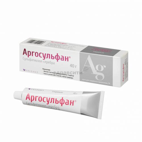 Антибактериальный крем аргосульфан: инструкция по применению