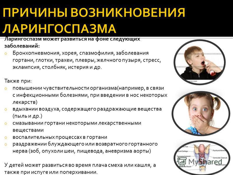 Как провести неотложную помощь детям при ларингоспазме