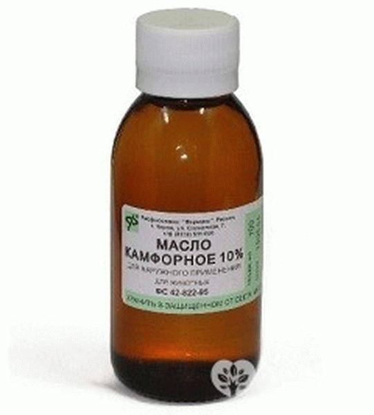 Компресс на ухо с камфорным маслом