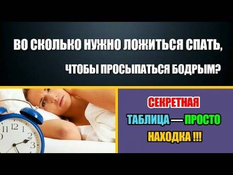 Сколько нужно часов спать человеку, во сколько  ложиться, чтобы выспаться